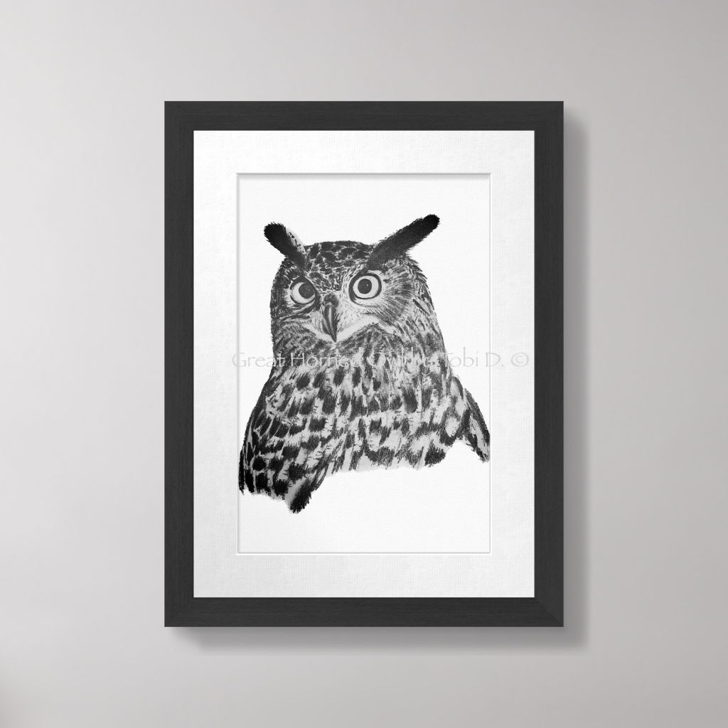 “Great Horned” Owl Sketch